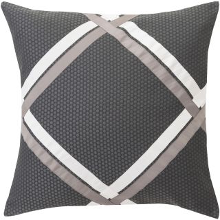 Marquis By Waterford Dakota 20 Square Decorative Pillow, Gray