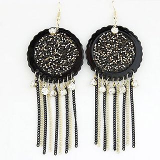 Womens Bohemia Style Gemmy Beads Hook With Tassels