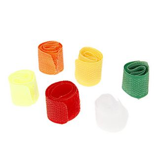 Cable Holders Assorted Colors 6 Pack