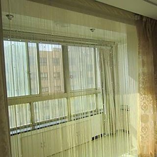 Royal Style Shining Beads Curtain Line   Three Colors Available (39W × 108L)