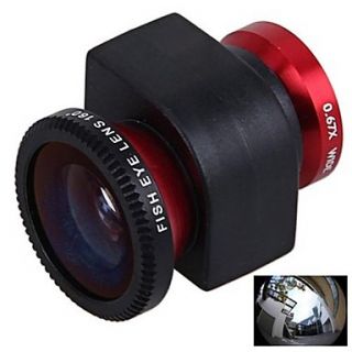 3 in 1 0.67X Wide Angle Lens Fisheye180 Degree Lens Macro Lens Set for iPhone 5/5S/5C (Assorted Colors)