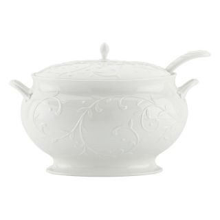 Lenox Opal Innocence Carved Covered Soup Tureen with Ladle Multicolor   830294