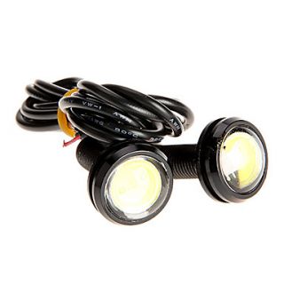 Pair 3W High Power LED Ultra thin Led Eagle Eye Tail Light Backup Rear Lamp White Color 2786