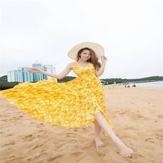 Sweet Chiffon Skirt Bohemian Beach Dress GD 351 A1