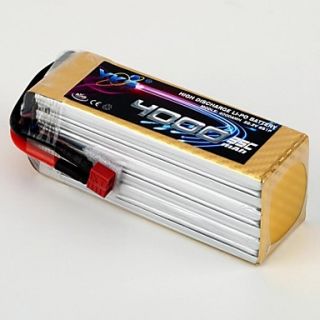 YKS 22.2V 4000mah 6S 35C Li Po Battery(T Plug)