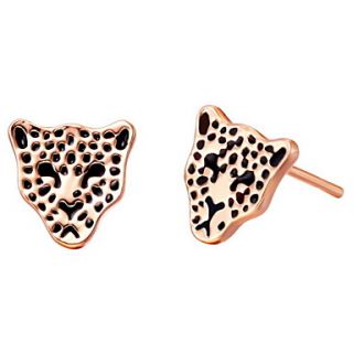 Stylish Silver And Gold Plated Hollow Out Leopards Head Womens Earring(More Colors)