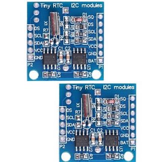 Arduino DS1307 I2C RTC DS1307 24C32 Real Time Clock Module   Blue (2PCS)