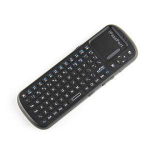 iPazzport 2.4G Mini Wireless 84 key Keyboard Touchpad for Raspberry PI / Pcduino / PC / Android TV / Tablet / Notebook / Proj