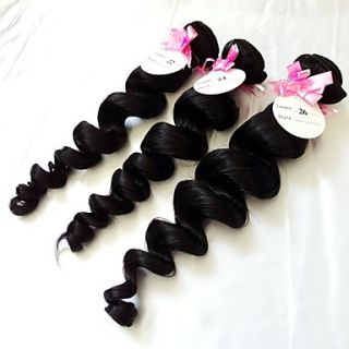22 Inch 3pcs/lot Grade 5A Brazilian Virgin Hair Loose Wave Hair Extensions/Weaves