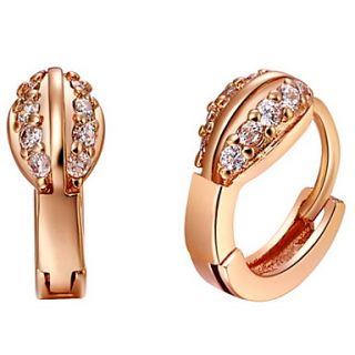 Fashionable Silver And Gold Plated With Cubic Zirconia Womens Earring(More Colors)