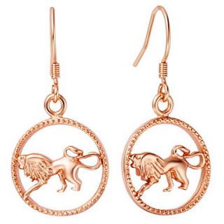 Fashion Silver And Gold Plated With Leo Drop Womens Earring(More Colors)