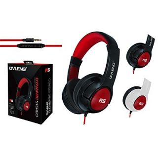 Dynamic Stereo Headphones with Mic. for Iphone5/5S /Ipod//Black berry/Skype with Retail Package