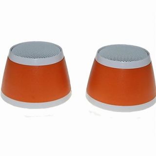 OJADE Mini USB 3W  Music Dual Speaker for Laptop Notebook   Orange