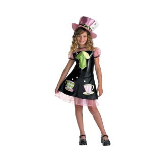 Mad Hatter Childs Costume, Black, Girls