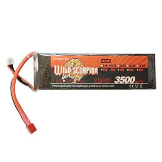 Wild Scorpion 7.4V 2S 3500mAh 30C Li Po Battery(T Plug)