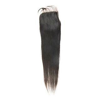 12 Brazilian Hair Silky Straight Lace Top Closure(55) Natural Color