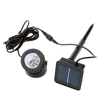Outdoor Solar Powered LED Spotlight Lamp 6 LEDs Waterproof Available for Pool Use(CSS 57358)