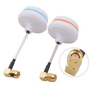 5.8G Right Angle SMA Male Antenna Gains for FPV (1 pair)