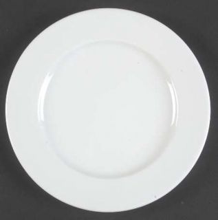 Apilco Opera Dessert/Pie Plate, Fine China Dinnerware   All White,Rim,Smooth,No