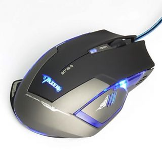 2500 DPI Blue LED USB Wired Optical Gaming Mouse