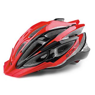 CoolChange 25 Vents RedBlack EPS Integrally molded Cycling Unibody Helmet