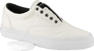 Mens Sperry Top Sider Striper CVO Color Dip   White Lace Up Shoes