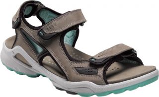 Womens ECCO Chiappo   Warm Grey/Emerald Yabuck/Textile Sandals