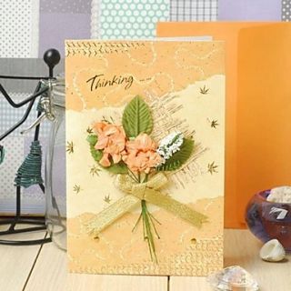 Vertical Greeting Card with Flower