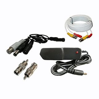 DSC Mic package 100, CCTV Tiny Audio Pick up device Spy Microphone , 100ft cable, Power Supply set