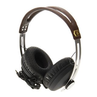 681 3.5mm Professional Headset On ear Headphone for Telephone Computer (Brown)