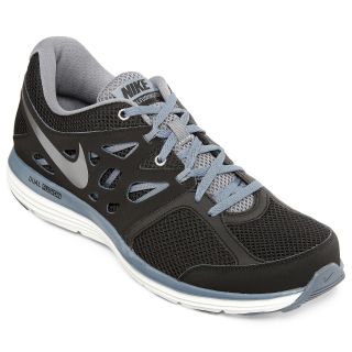 Nike Dual Fusion Lite Mens Running Shoes, Black/White/Gray