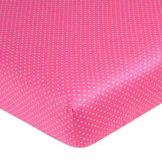Sweet Jojo Designs Jungle Friends Pink Polka Dot Fitted Crib Sheet (100 percent CottonThe digital images we display have the most accurate color possible. However, due to differences in computer monitors, we cannot be responsible for variations in color b
