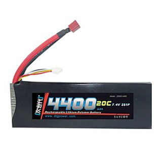 DLG 7.4V 4400mAh Li Po Battery(T Plug)