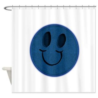  Blue Jeans Smiley Shower Curtain  Use code FREECART at Checkout