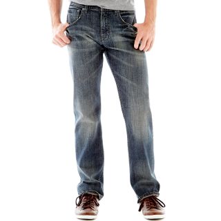 Lee Modern Relaxed Stretch Cotton Jeans, Santiago, Mens