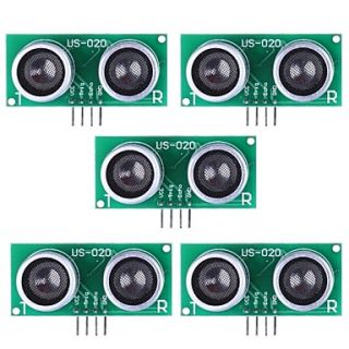 Ultrasonic Sensor US 020 Distance Measuring Module   Green (5Packs)