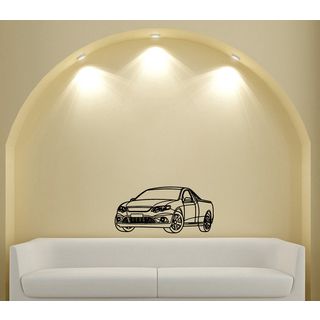 Tundra Machine Design Vinyl Wall Art Decal (Glossy blackEasy to apply and remove, instructions includedDimensions 25 inches wide x 35 inches long )