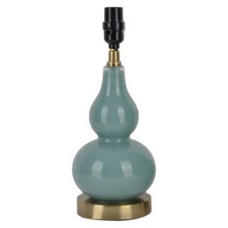 Threshold Double Gourd Lamp Base Small   Ancient Aqua (Includes CFL Bulb)