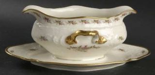 Rosenthal   Continental Pastorale Gravy Boat with Attached Underplate, Fine Chin