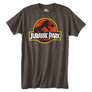 Jurassic Park Mens Graphic Tee   Gray S