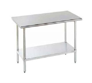 Advance Tabco Work Table   24x84, Adjustable Undershelf, 16 ga 430 Stainless Steel