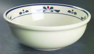 Epoch Country Ridge 9 Round Vegetable Bowl, Fine China Dinnerware   Blue Leaves