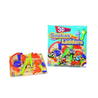 Intex Games 3d Action Snakes And Ladders Traditional Board Game