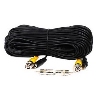 100 Feet Video Power BNC RCA Cable for CCTV Security Cameras