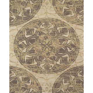 Serra Medallion Brown Area Rug (8 X 11)