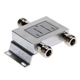 2 Way Out 800 2500Mhz Frequency Walkie talkie / InterPhone Power Splitter for N Female Connector