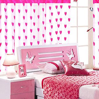 Cute Hearts In Wonderland Curtain Line   Three Colors Available (41.34W ×70.98L)