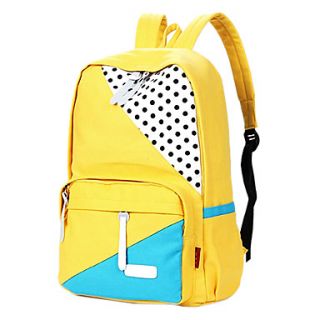 8 Colors Fashion School Bags Canvas Backpack