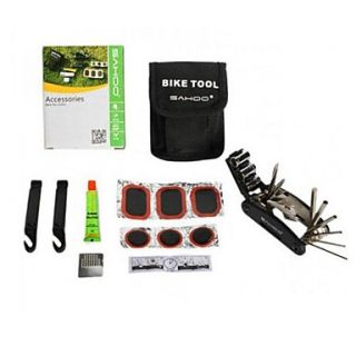 Cycling Black Park Tool Glue Multifunction Tool Outdoor Bicycle Repair Tool Combination Suit