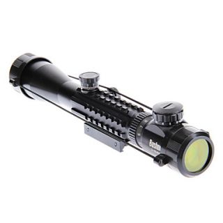 3 9X40EG Red / Green Adjustable Gun Aim 3X~9X Magnification Telescope Riflescope